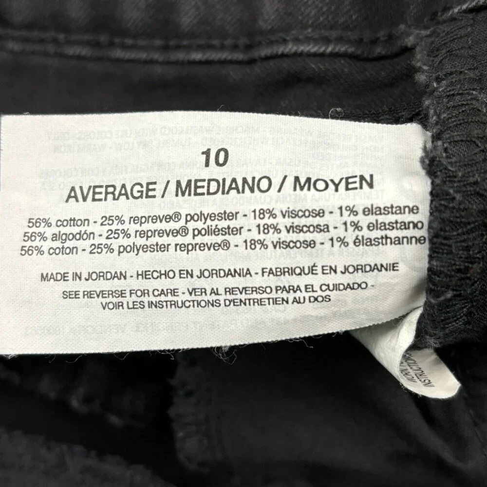 Gloria Vanderbilt Modern Straight Leg Women's size 10 Black Denim‎ Jeans